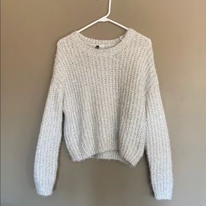 H&M Silver Tinsel Sweater